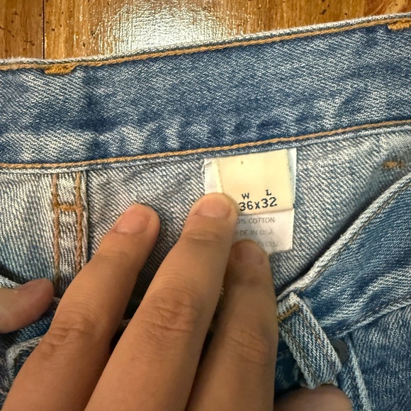 Vintage Y2K Abercrombie & Fitch 1892 button fly worn denim sz 36x32 made in USA - Picture 7 of 13